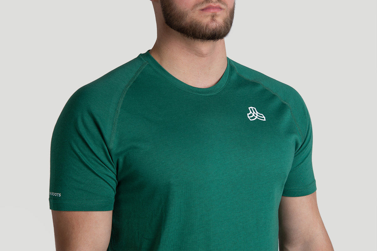 Organic Cotton Men T-shirt Yogawear Activewear Sportswear Tee Undershirt Tagless 
